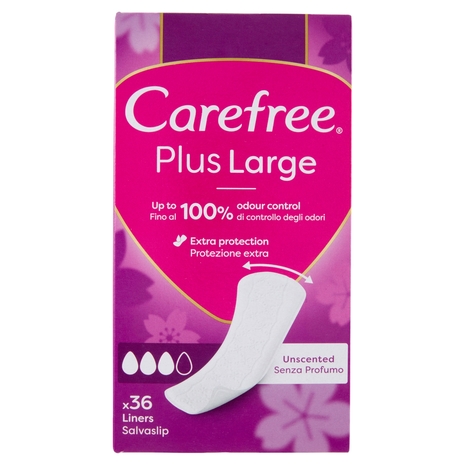 Carefree Plus Large Fragranza Delicata Salvaslip 36 pz